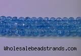 CKQ362 15.5 inches 8mm round dyed crackle quartz beads