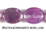 CKU01 15 inches 8*10mm oval purple kunzite beads Wholesale