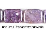 CKU10 15 inches 13*18mm rectangle purple kunzite beads wholesale