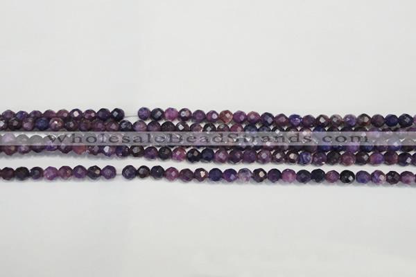 CKU21 15.5 inches 6mm faceted round purple kunzite beads wholesale