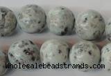 CKW05 15.5 inches 14mm round kiwi jasper gemstone beads