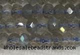 CLB1020 15.5 inches 2*4mm faceted rondelle labradorite gemstone beads