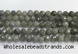 CLB1077 15.5 inches 10mm faceted round labradorite beads