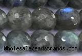 CLB1141 15 inches 8mm faceted round labradorite gemstone beads