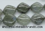 CLB118 15.5 inches 14*14mm diamond labradorite gemstone beads wholesale