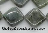 CLB120 15.5 inches 20*20mm diamond labradorite gemstone beads wholesale