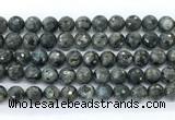 CLB1212 15.5 inches 8mm faceted round black labradorite gemstone beads