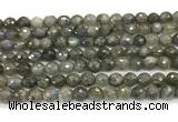 CLB1249 15 inches 6mm faceted round labradorite beads wholesale