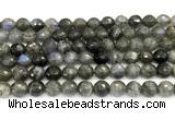 CLB1250 15 inches 8mm faceted round labradorite beads wholesale