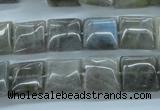 CLB132 15.5 inches 12*12mm square labradorite gemstone beads