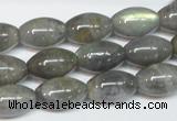 CLB151 15.5 inches 10*16mm rice labradorite gemstone beads