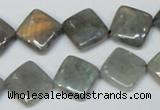 CLB154 15.5 inches 12*12mm diamond labradorite gemstone beads