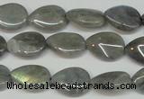 CLB157 15.5 inches 10*14mm flat teardrop labradorite gemstone beads