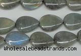 CLB158 15.5 inches 12*16mm flat teardrop labradorite gemstone beads