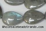 CLB160 15.5 inches 18*25mm flat teardrop labradorite gemstone beads