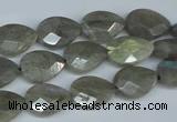 CLB184 15.5 inches 10*14mm faceted flat teardrop labradorite beads