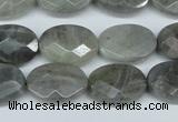 CLB188 15.5 inches 13*18mm faceted oval labradorite beads