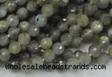 CLB21 15.5 inches 6mm faceted round labradorite gemstone beads