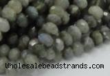 CLB29 15.5 inches 5*8mm faceted rondelle labradorite gemstone beads