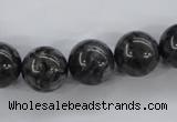 CLB355 15.5 inches 14mm round black labradorite beads wholesale