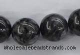 CLB357 15.5 inches 18mm round black labradorite beads wholesale