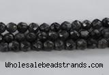 CLB359 15.5 inches 4mm faceted round black labradorite beads wholesale