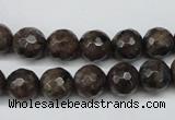 CLB403 15.5 inches 10mm faceted round grey labradorite beads