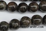 CLB435 15.5 inches 14mm round grey labradorite beads wholesale