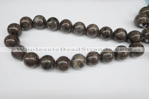 CLB438 15.5 inches 20mm round grey labradorite beads wholesale