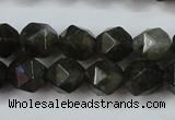 CLB452 15 inches 8mm faceted nuggets labradorite gemstone beads