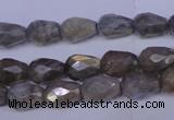 CLB502 15.5 inches 8*12mm faceted teardrop labradorite beads