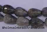 CLB504 15.5 inches 12*16mm faceted teardrop labradorite beads