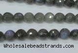 CLB511 15.5 inches 6mm faceted round labradorite gemstone beads