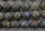 CLB613 15.5 inches 10mm faceted round AB-color labradorite beads