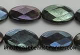 CLB658 15.5 inches 10*14mm faceted oval AB-color labradorite beads