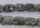 CLB748 15.5 inches 8*12mm faceted rectangle labradorite gemstone beads