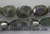 CLB766 15.5 inches 10*14mm - 12*16mm faceted nuggets labradorite beads