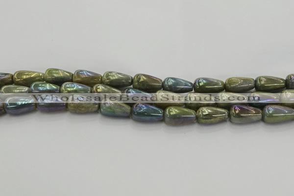 CLB780 15.5 inches 10*20mm teardrop AB-color labradorite beads