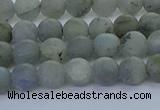 CLB872 15.5 inches 6mm round matte labradorite gemstone beads