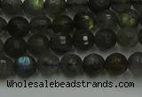 CLB901 15.5 inches 6mm faceted round labradorite gemstone beads