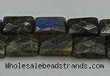 CLB960 15.5 inches 10*14mm faceted rectangle labradorite beads