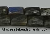 CLB961 15.5 inches 12*16mm faceted rectangle labradorite beads