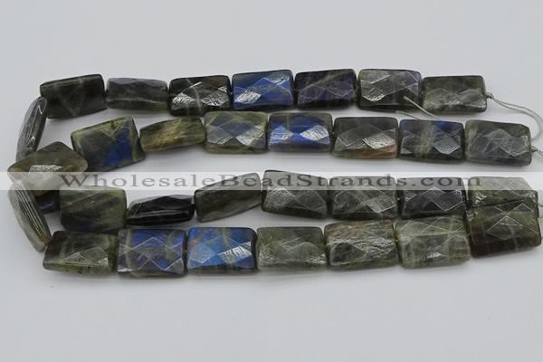 CLB965 15.5 inches 20*30mm faceted rectangle labradorite beads