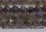 CLB972 15.5 inches 8mm faceted nuggets labradorite gemstone beads