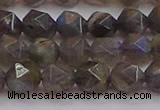 CLB974 15.5 inches 12mm faceted nuggets labradorite gemstone beads