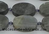 CLB978 15.5 inches 15*22mm oval labradorite gemstone beads