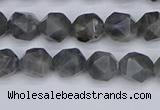 CLB986 15.5 inches 6mm faceted nuggets labradorite beads wholesale