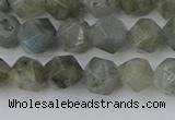 CLB993 15.5 inches 8mm faceted nuggets labradorite gemstone beads