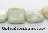 CLE25 square lemon turquoise 15*15mm gemstone beads Wholesale