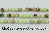 CLE30 15.5 inches 4mm round lemon turquoise beads wholesale